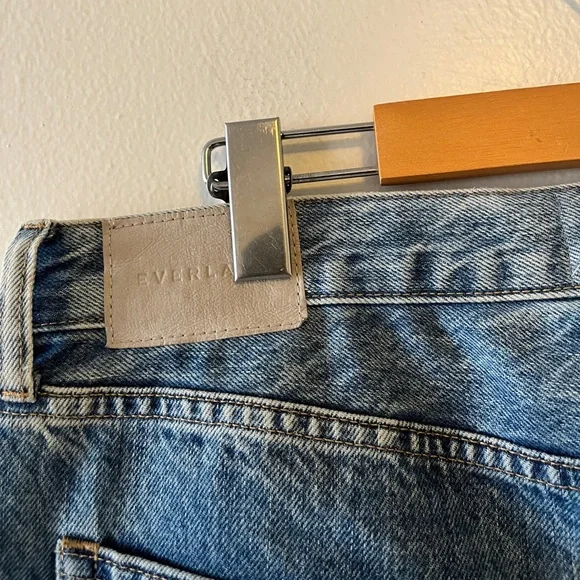Everlane The Relaxed Straight Jean Size 30 Bottom Fly Vintage Wash Mid Rise - Picture 6 of 11